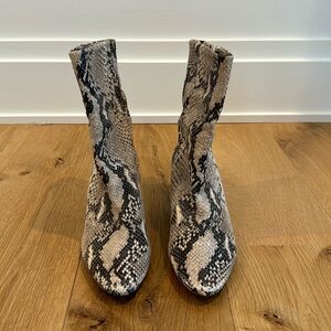 Free People Snake Skin Boots
